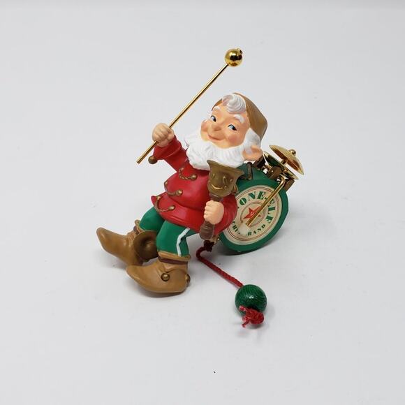 1993 Hallmark One-Elf Marching Band Handcrafted Brass Keepsake Holiday Ornament - Picture 3 of 13